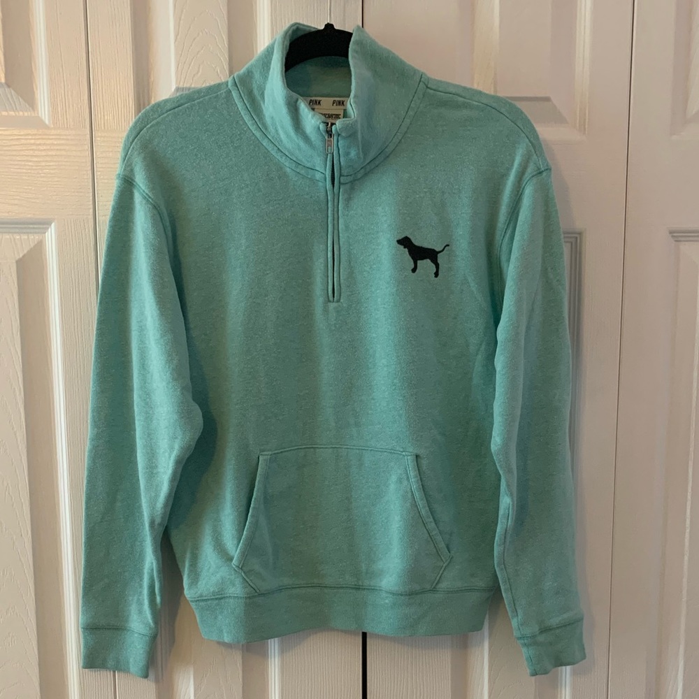 VS Pink 1/4 zip pullover